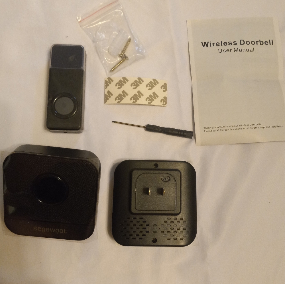 NEW Wireless Doorbell with 2 Receivers Easy installation, Adjustable Volume,
